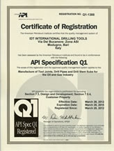 certificazione API Specification Q1
